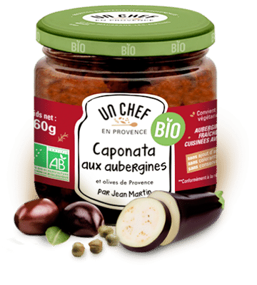 Pot de de Caponata aux aubergines - Un Chef en Provence